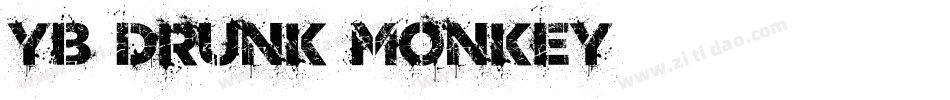 YB Drunk Monkey字体转换